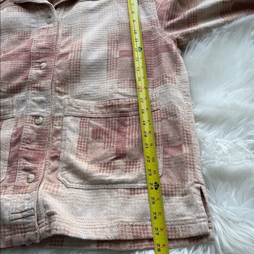 🆕 FREE PEOPLE WE THE FREE KEEP IT COZY SHIRT Oversized Small BERRY COMBO Cotton - Picture 14 of 14